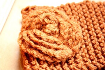 knitted flower